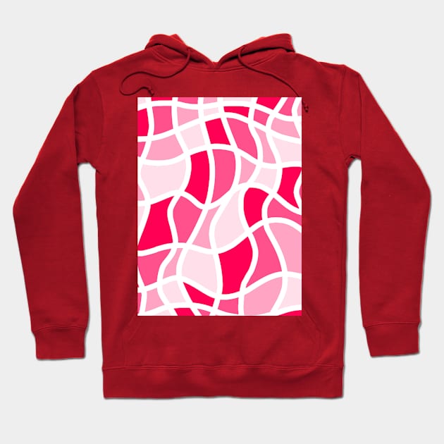 Wavy surfaces pink Hoodie by Crea Twinkles